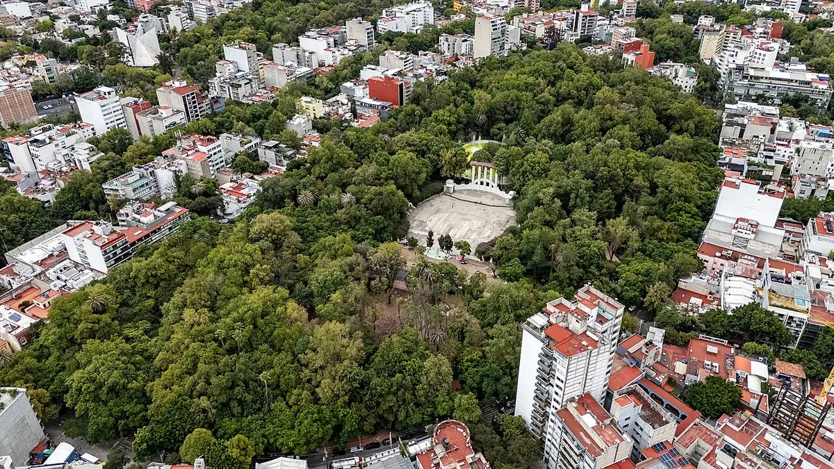 Vista aérea del Parque México 08, CDMX en 3 días 2026