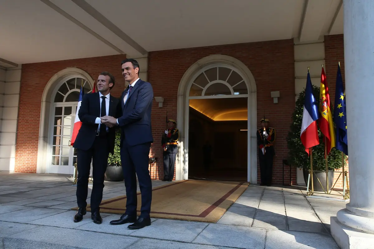 Sánchez y Macron se reúnen en La Moncloa La Moncloa, Madrid, jueves 26 de julio de 2018