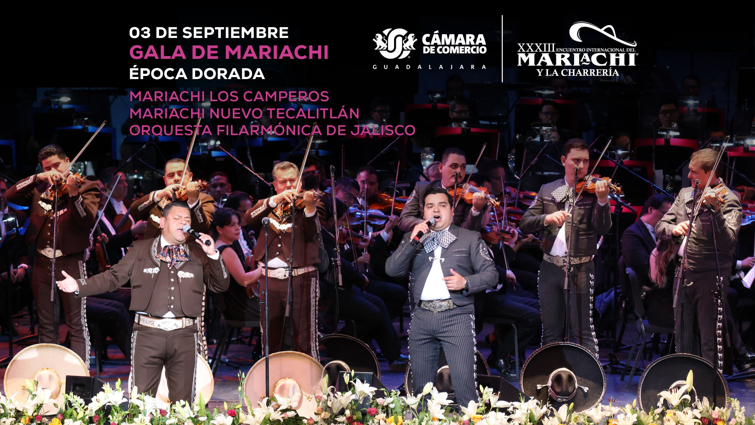 Galas de mariachi "época dorada" - Conciertos en Guadalajara