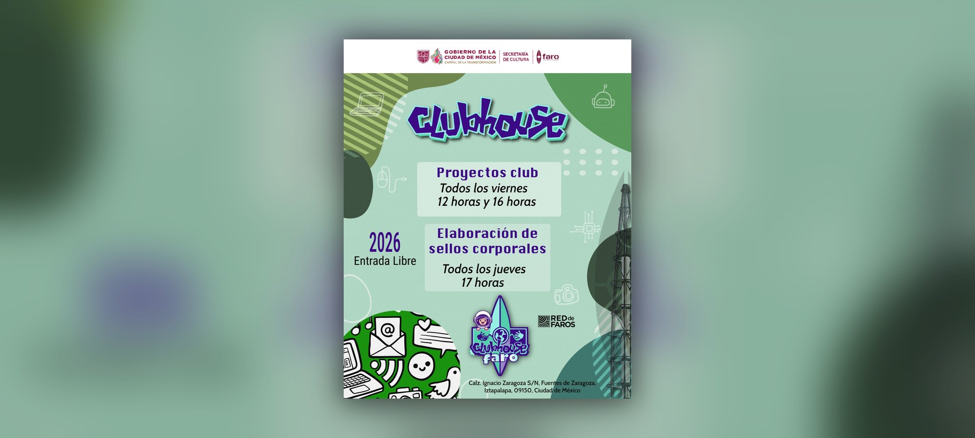 Clubhouse FARO: elaboración de sellos corporales, todos los jueves - Arte y Museos en Ciudad de México