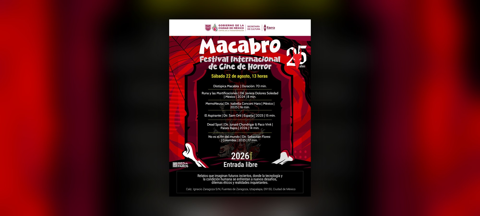 Macabro 25: Distópica Macabra en el FARO de Oriente - Festivales en Ciudad de México