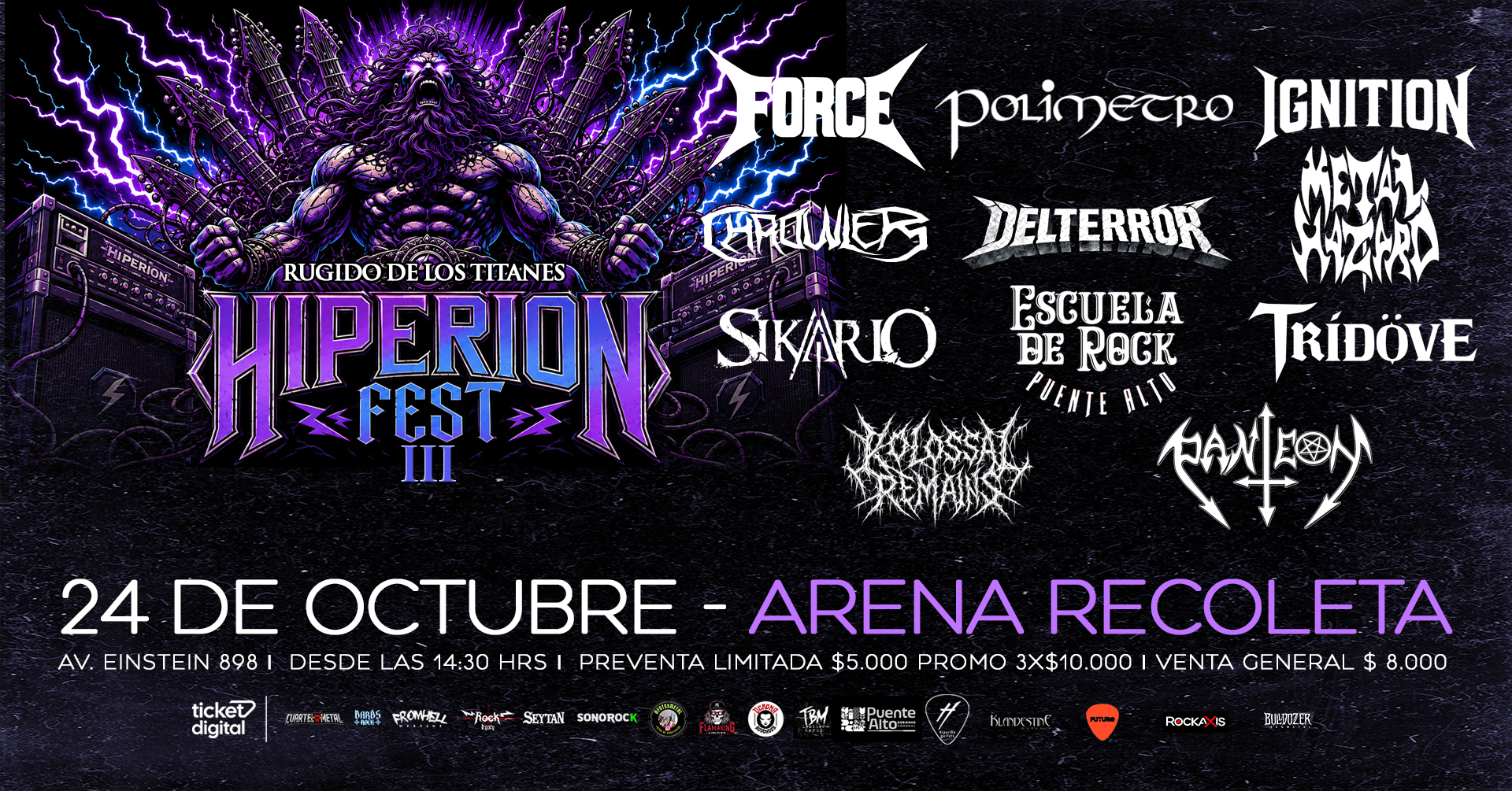 Diez años de lutería y metal chileno en la tercera edición de Hiperión Fest