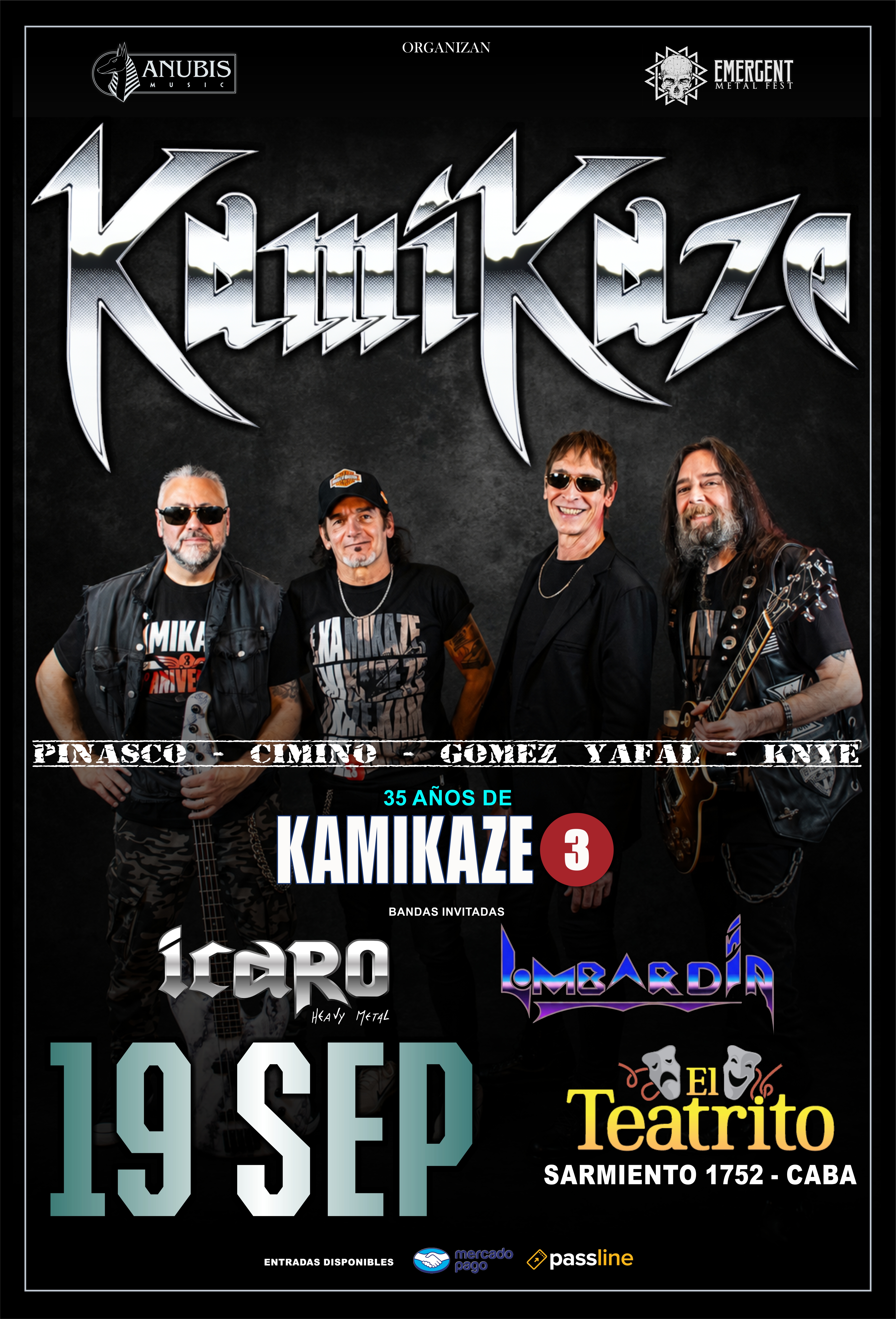 Kamikaze en Buenos Aires - Conciertos en Buenos Aires