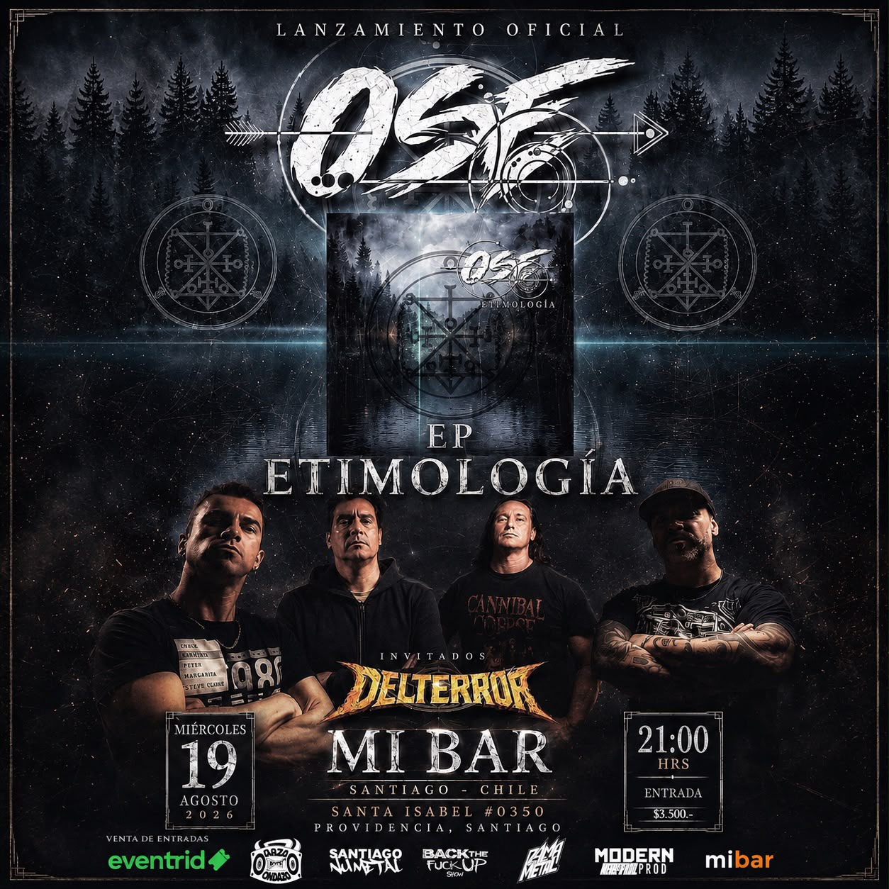 La evolución del metal chileno: OSE presenta su EP Etimología